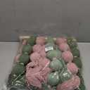 KaloKalo Macrame Wall Hanging Extra Large Handmade Tapestry Boho Decor Natural Cotton Rope Ball Textile Fiber Yarn Warm Wall Art for Livingroom Bedroom Wedding Party 35.4" L by 33.8" H - Pink Green