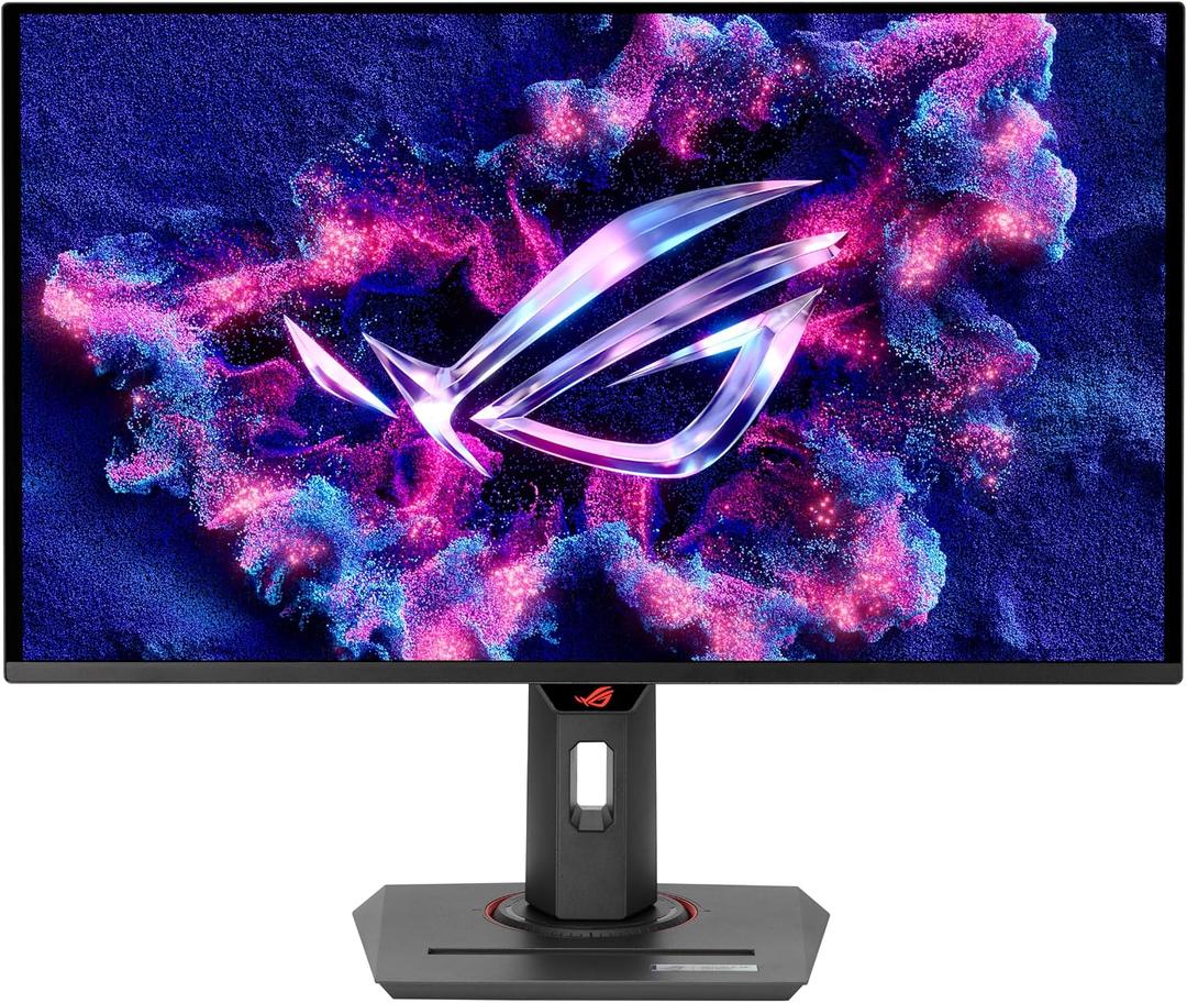 ASUS ROG Strix 26.5 1440P QD-OLED Gaming Monitor (XG27ACDNG) -QHD (2560x1440), 360Hz, 0.03ms, Custom Heatsink, OLED Care+, G-SYNC Compatible, 99% DCI-P3, DisplayWidget, AI Gaming