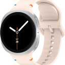 Silicone Bands Compatible with Samsung Galaxy Watch 8 Band 40mm 44mm/8 Classic 46mm, Waterproof Soft Wristband Sport Strap for Galaxy Watch 8 2025 Women Men