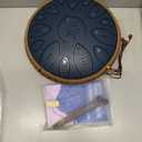 Steel Tongue Drum 13 Inches 15 Notes, Hand Pan Drums for Adults 432hz, C Major Handpan Musical Instrument with Song Book, Mallets and Carry Bag, Navy Blue