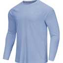 YOVVI Men Swim Shirt (Blue, L)