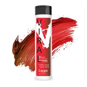 Celeb Luxury Colorwash Color Depositing Shampoo - Color Refresher, Vegan Hair Dye, Bondfix Bond Rebuilder, Viral and Gem Lites (Red for Brunettes)