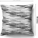 Americanflat 18x18 Throw Pillow with Sewn-in Insert - All-in-One Decorative Pillows - No Cover Needed - Soft and Durable Cushion for Bed or Sofa - Polyester - Black, Grey and White