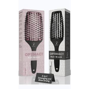Large & Medium Hair Brush Set  Paddle Brush for Blow Drying + Vented Boar Bristle Hair Brush for Thick Hair
