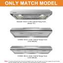2 Pack CFK4 Ductless Range Hood Filter, Charcoal Filter Replacement Applicable for COSMO Rang Hood COS-5MU30/COS-5MU36 and SNDOAS Range Hood US0475BPB / US0475NBK,Diameter-7 inch