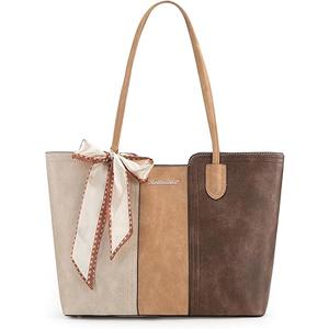 Montana West Tote Bags for Women Medium Top Handle Satchel Purses (Three Chocolate)