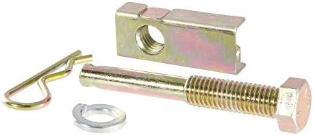 CURT 22315 Anti-Rattle Hitch Pin Shim Device, Fits 1-1/4-Inch Receiver, 1/2-In Hole, Yellow Zinc