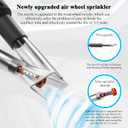 GOCCIDA 2IN1 Car Interior Detailing Air Blow Gun & vacuum Gun with Adjustable Air Flow Nozzle,Cleaning Gun Quickly Blasts Dirt and Dust from Surface Works with Air Compressor(Upgrade Rotate Tube) Blue