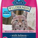 Blue Buffalo Wilderness Natural Adult Dry Cat Food, High-Protein and Grain-Free Diet, Supports Healthy Muscle Development and a Healthy Immune System, Salmon, 5-lb Bag (EXP 03/18/27)