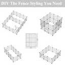 Small Animal Playpen, Guinea Pig Cages, Pet Playpen, Rabbit Cage, Small Animal Cage, Puppy Kitten Dog Playpen, Indoor Outdoor Portable Metal Wire Yard Fence,15 X 12 Inch, 16 Panels, Black.