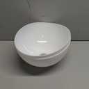 Floor Lamp Shade 2 Pack Torchiere Lamp Shades Replacement, 10 inch Diameter, 1.65 inch Fitter, Plastic Bowl White Lamp Shades for Floor Lamps Upright