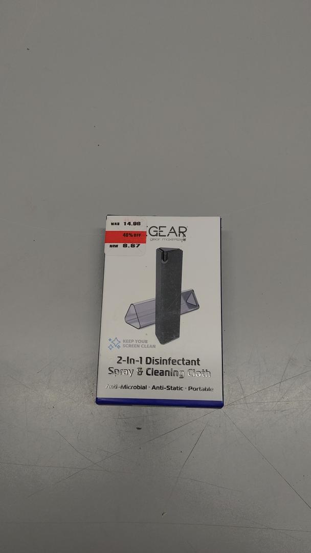 Zgear 2 in 1 Disinfectant Sray & Cleaning Cloth for Screen