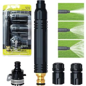 Heavy Duty Adjustable Hose Nozzle, High Pressure Jet Sweeper Spray Nozzle for Garden Hose, Jet Sweeper Nozzle for Car Wash, Watering Plants, Patio Cleaning