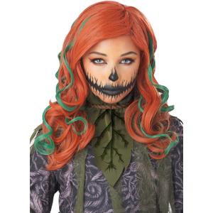 California Costumes Girls Pumpkin Vines Wig, Auburn/Green, One Size