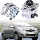 Alternator fit for Toyota Yaris 2006 2007 2008 2009 2010 2011 2012 2013 2014 2015 L4 1.5L,Slakerbe Alternator 12V 80A Alternator 27060-21150 27060-21151 104210-8180 11203