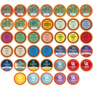 Two Rivers Assorted Tea Sampler Variety Pack for Keurig K-Cup Brewers, 40 Count (EXP 08/02/28)