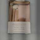 EcoTools Precious Metals Face Blend & Sculpt Set, Makeup Brush Set For Foundation, Concealer, & Powder, Makeup Sponge, Eco-Friendly, Recycled Aluminum, Chrome, Cruelty-Free, 4 Piece Set