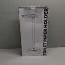 WZKALY Toilet Paper Holder Stand, Bronze Toilet Paper Holder Free Standing, Post Pivoting Design & Stable Weighted Base SUS304 Stainless Steel for Bathroom (Mega Roll)