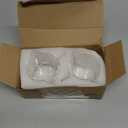 Espresso Cups Set of 2, 4 Oz Espresso Shot Glass with Handle Double Spout Cups Clear Glass Milk Cup Coffee Accessories Great for Making Coffee Desserts Salad Dressing