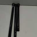 Black Tension Curtain Rod 28 to 48 Inch Spring Rod No Drilling Adjustable Shower Curtain Rod for Windows, Bathrooms, Closet, Kitchen