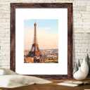 SESEAT 16x20 Picture Frame Brown, Display Pictures 11x14 with Mat or 16x20 without Mat, Photo Frames Wall Gallery, 1 Pack