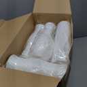 Thyle 20 Pcs Plastic Vase for Flowers White Bud Plastic Vase Ceramic Look Plastic Vases for Centerpieces Unbreakable Flower Vases Centerpieces for Home Office Table Living Room Decor