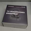 Wireless Headphones for TV with LED Display, TV Headphones Wireless for Seniors with Transmitter Charging Base, No Audio Delay Bluetooth V5.3, Plug and Play, Gift for Seniors/Hearing Impaired (Black)