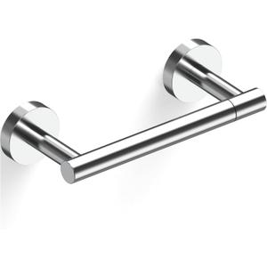 Polished Finish Toilet Paper Holder SUS304 Stainless Steel Double Post Pivoting Toilet Paper Roll Holder Wall Mounted Toilet Tissue Holder for Commercial Bathroom RV (Chrome)