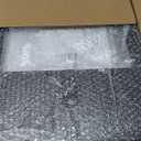 Kitstorack TV Tray Table, Adjustable Height & Rounded Metal Corners, Snack Table for Couch, Sofa, Bed, Chair, Living Room, C Shaped End Side Table for Eating, Dinner or Laptop, Small Spaces, Black