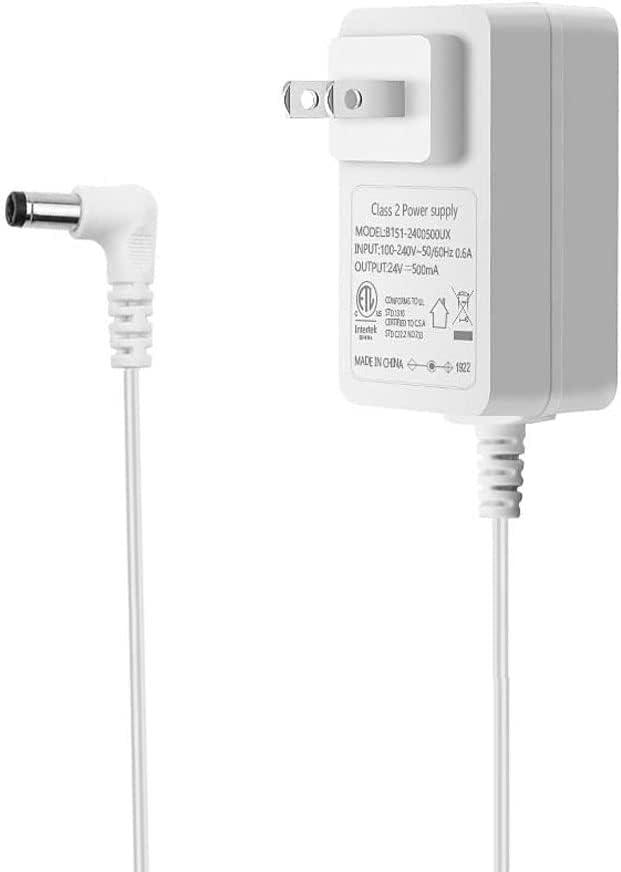 24V 0.5A Power Supply Adapter ETL Listed Class 2 Certified Power Adapter 100-240V AC to 24V DC Converter for Essential Oil Diffusers, Aromatherapy Humidifiers 5.5x2.1mm Tip 12W 6ft Cord