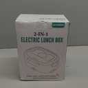 Electric Lunch Box for Men, Women & Adults - 80W Fast Heating - Heated Lunch Box with Dual 1.5L SS Containers - Portable Food Warmer for Car, Truck, Office (Black)