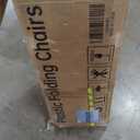 Flash Furniture Hercules Set of 10 Indoor/Outdoor Heavy-Duty Plastic Folding Chairs, Foldable Commercial Stacking Chairs with 650-lb. Static Weight Capacity, White