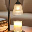 Candle Warmer Lamp with Timer Dimmer, Birthday Gifts for Mom Women Friend Sister, House Warming Gifts, Wax Melt Warmer, Office Apartment Dorm Room Home Decor (Black)