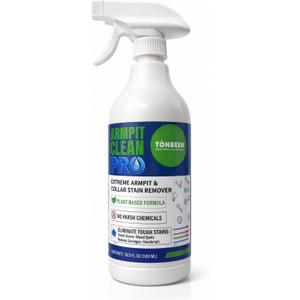 Sweat & Deodorant Armpit Stain Remover Spray for Clothes, Multi-Stain Cleaning Solution - Yellow Mark Tough Stain Buildup Remover - 16.9 oz