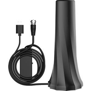 2026 Upgraded TV Antenna for Smart TV, Digital Antenna for Local Channels, 2300+ Miles Range TV Antenna Indoor with 360 Signal Strongest Booster, Supports 1080P 4K Reception HD 16.41FT Cable