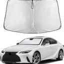 EcoNour Windshield Sunshade Compatible for Lexus IS 300, IS 350, IS 500, IS 250, IS 200T 2014-2024 2025 2026, Sun Visor for Front Window Sun Shade Cover, UV Heat Protector, Car Accessories
