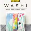 Scotch Washi Tape, Abstract Modern Design Pattern, 3 Rolls, Assorted Sizes, Great for Bullet Journaling, Scrapbooking and DIY Dcor (C1017-3-P35)
