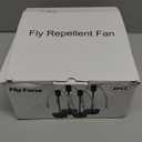 TriPole Fly Fans for Tables, 2000mAh Rechargeable Battery Operated Food Fan Lasts 20 Hrs with LED Display, Portable Fly Table Fan Indoor Outdoor for Picnic, Party, BBQ, Kitchen, Patio, 4 Pack