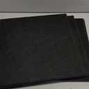 Large Cork Board 36" x 24", 6 Pack Felt Bulletin Board with 30 Pushpins, Cork Boards Alternative with Self-Adhesive Strips, Felt Wall Tiles Pin Boards for Walls Office Home School Decor-Black