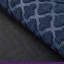 DEXI Front Door Mat Outside Entrance, 17x29 Entryway Rubber Back Doormat Heavy Duty, Non Slip Low Profile Welcome Entry Mats for Inside House Floor Exterior Patio, Floral Blue