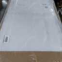 JUBEST 30"x80" Left-Hand Prehung Interior Door with Knock Down Jamb Kit & Matte Black Hinges, 1-Panel White Primed Hollow Core Molded Door Slab with Bore & Hinge Cutout, Durable & Sturdy, No Handle