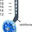 YJIAkid Single Speed Bicycle Thickened Flash Silent Training Wheel, Suitable For 12 14 16 18 20 Inch Bicycle (Blue)