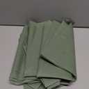 OWENIE Sheer Curtains Sage Green, 45" Long, Light Filtering for Small Window, 2 Panels, Cafe Style