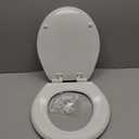 Mayfair by Bemis Cassel Slow Close Toilet Seat, Easy Clean, Non Slip Premium Wood Seat, Easy Install, Made in USA, Round, White