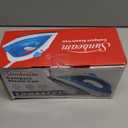 Sunbeam Compact Steam Iron, 1200 Watts, Non-Stick Soleplate, Powerful Shot of Steam, Horizontal or Vertical, Spray Mist, Precision Tip, White/Blue