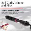 REVLON One-Step Hair Dryer and Styler - Root Booster Round Brush for Styling, Dryer Brush for Fast and Easy Salon-Quality Blowout, More Shine and Less Frizz (1-1/2 in) Black