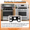 Gas Range Stove Top Protector compatible with GE 36 inch Gas Range Model JGP5036 CGP5036 CGP7036 PGP7036 PGP9036, Washable and reusable gas cooktop cover, gas cooktop non-stick pan protector