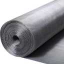 304 Stainless Steel Mesh Window Screen Roll 36" x 200" with Stab Resistant Gloves, Pet Proof Window Screen Replacement, Durable Wire Mesh Screen for Home and Office (36" x 200")