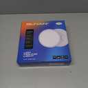 BLNAN LED Flush Mount Ceiling Light, 18W Hardwire Light Fixture, Ultra Thin Round White Lamp for Kitchen Porch Bedroom Hallway Stairwell Basement, Non-dimmable 2 Pack