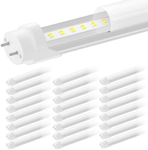 ONLYLUX T8 Led Bulbs 4 Foot, 24-Pack 28W 4000Lm Daylight, 4ft Led Bulbs T8 T10 T12 Led Tube Light Replace F32T8 Fluorescent Tubo, Dual-End, Ballast Bypass, Frosted Cover